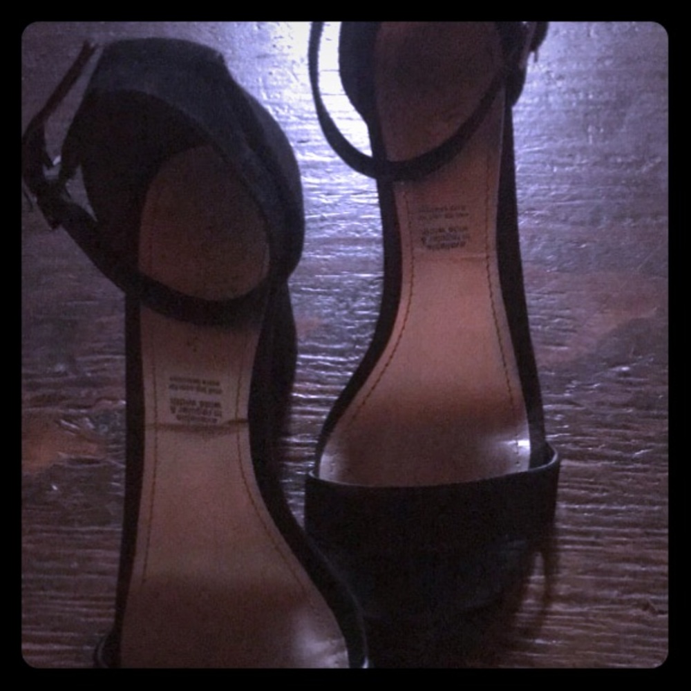 Strappy ankle/toe heels